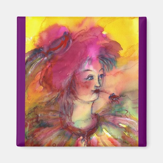 ROZE CLOWN MAGNEET (Voorkant)