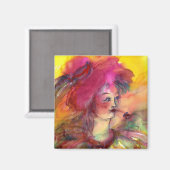 ROZE CLOWN MAGNEET (Voorkant / Achterkant)