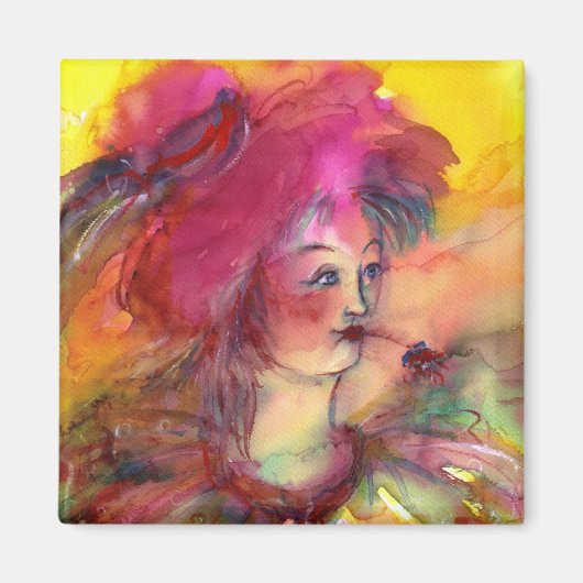 ROZE CLOWN MAGNEET (Voorkant)