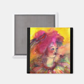ROZE CLOWN MAGNEET (Voorkant / Achterkant)