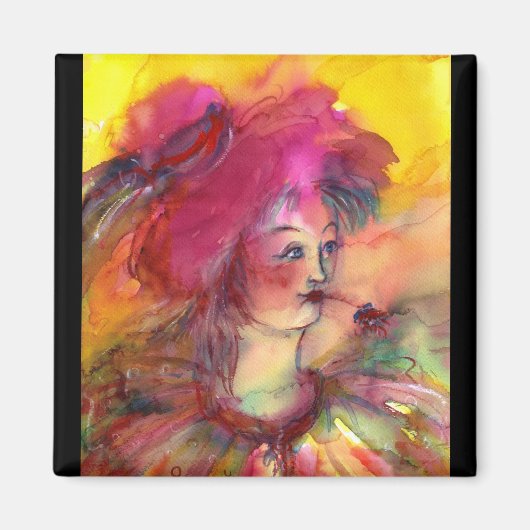 ROZE CLOWN MAGNEET (Voorkant)