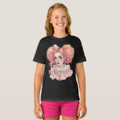 Roze clown met een masker t-shirt (Voorkant volledig)