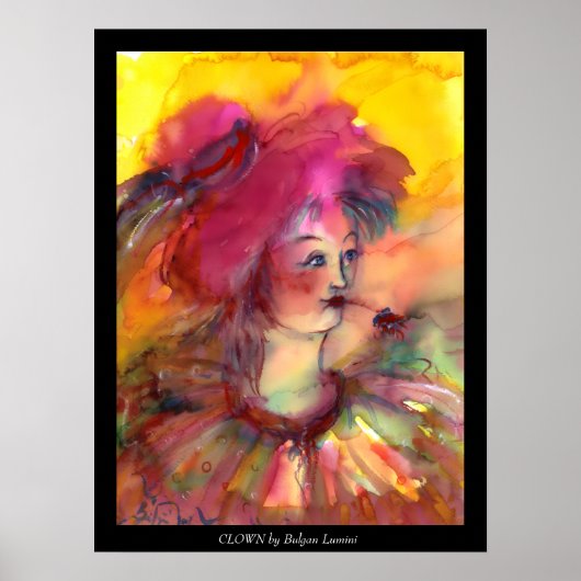 ROZE CLOWN POSTER (Voorkant)