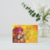 ROZE CLOWN VISITEKAARTJE (Staand voorkant)