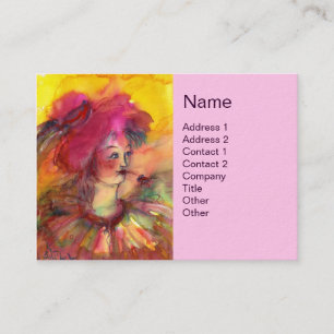 ROZE CLOWN VISITEKAARTJE