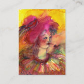 ROZE CLOWN VISITEKAARTJE (Achterkant)