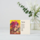 ROZE CLOWN VISITEKAARTJE (Staand voorkant)