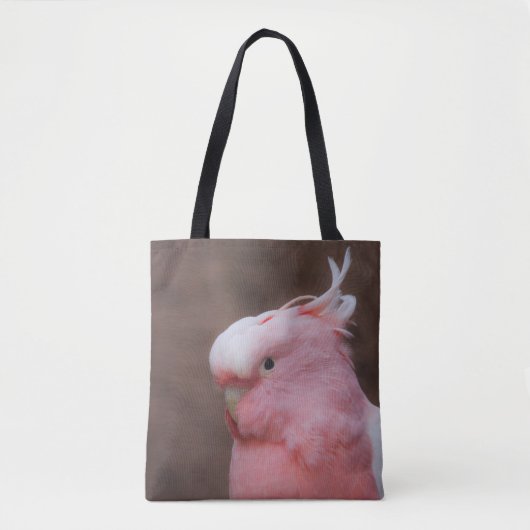 Roze Cockato Tote Bag (Voorkant)