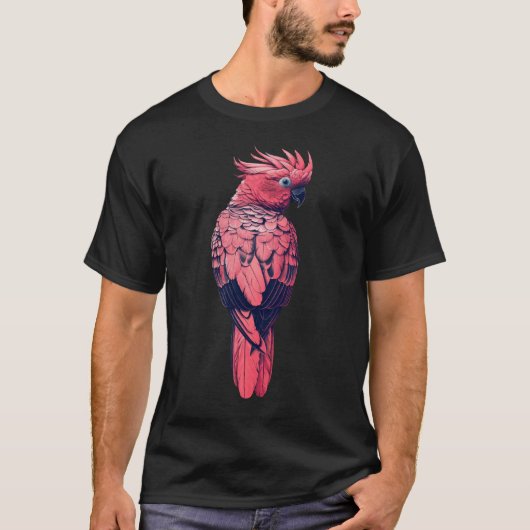 Roze cockatoo t-shirt (Voorkant)