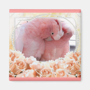 Roze Cockatoos Magneet