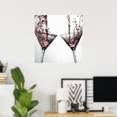 Roze cocktail 4 poster (Thuiskantoor)