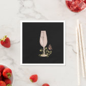 Roze Cocktail Bachelorette Party Servet (Insitu)