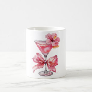Roze Cocktail Bloemen Koffiemok