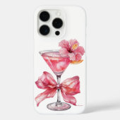 Roze Cocktail Charm Case-Mate iPhone Case (Achterkant)
