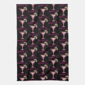 Roze Cocktail Gepersonaliseerde Bar Handdoek (Verticaal)