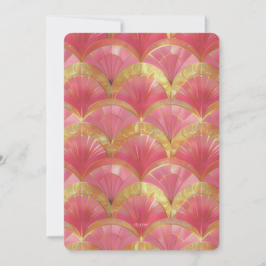 Roze cocktail, het is mijn verjaardag kaart (Achterkant)