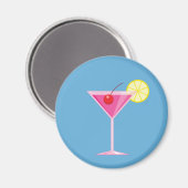 Roze Cocktail Magnet (Voorkant / Achterkant)
