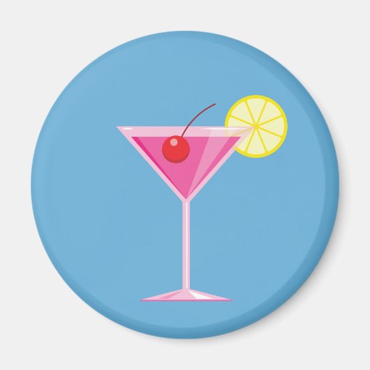 Roze Cocktail Magnet (Voorkant)