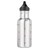 Roze cocktail met citroenschijfje geen metallic al waterfles  (Rechts)