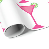 Roze cocktail met Limoen Cadeaupapier (Rol Hoek)