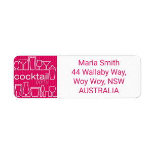 Roze cocktail party etiket