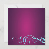 Roze Cocktail Time Bachelorette Party Uitnodiging (Achterkant)