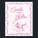 Roze Cocktails en Cowgirls Rodeo Kaarten en gesche Poster<br><div class="desc">Maak je klaar om je bruid in echte Nashville-stijl te vieren met dit Cocktails en Cowgirls-Collectie! Met een chique cowgirl die in een cocktailglas loungt en speelse roze accenten, geeft het Nashville Girls Night-vibes. Pak je laarzen en je besties, want dit wordt een feest om te onthouden! ★ Laat me...</div>