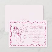 Roze cocktails en cowgirls slipjes graag invoegen informatiekaartje (Voorkant / Achterkant)