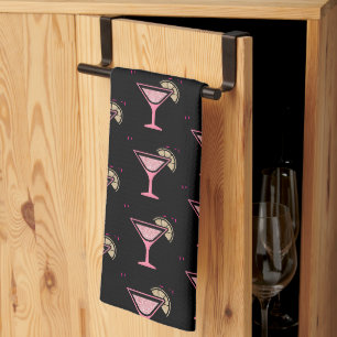 Roze Cocktails Persoonlijke Bar Handdoek