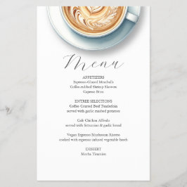 Roze Coffee Shop Menu Ontwerp