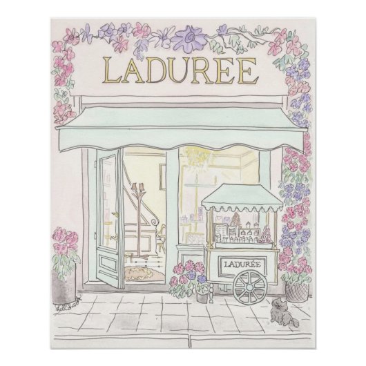 Roze, collage, coquette, preppy, trendy, kust, perfect poster (Voorkant)