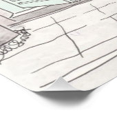 Roze, collage, coquette, preppy, trendy, kust, perfect poster (Hoek)