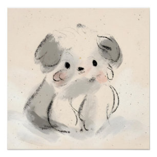 Roze, collage, coquette, preppy, trendy, kust, perfect poster