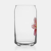 Roze Collarette Dahlia Bloom Bloemen Blikvorm Glas (Rechts)