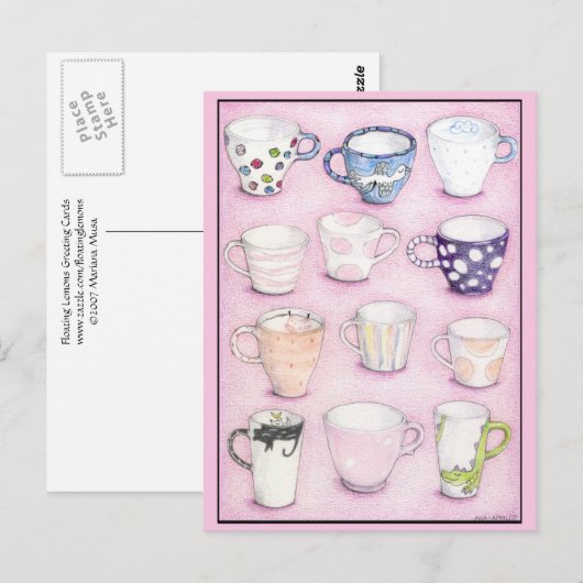 Roze Collectie Briefkaart (Voorkant / Achterkant)