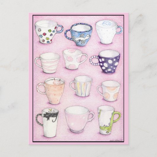 Roze Collectie Briefkaart (Voorkant)