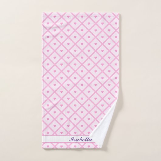 Roze Collectie met moderne spelden Bad Handdoek (Handdoek)