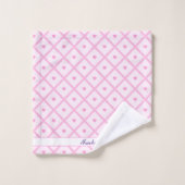 Roze Collectie met moderne spelden Bad Handdoek (Wasdoekje)