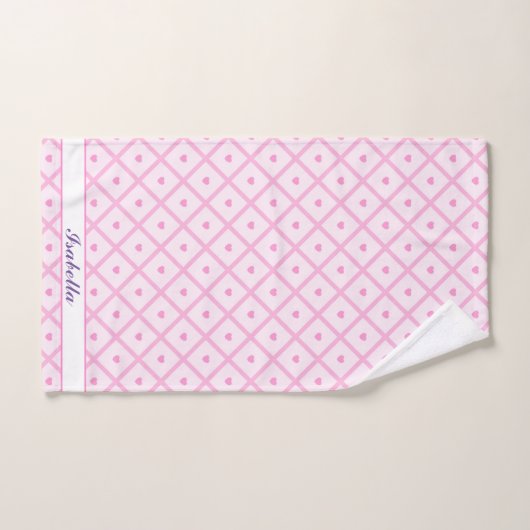 Roze Collectie met moderne spelden Bad Handdoek (Handdoek)