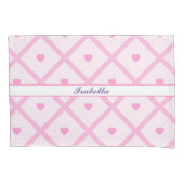 Roze Collectie met moderne spelden Kussensloop (Voorkant)