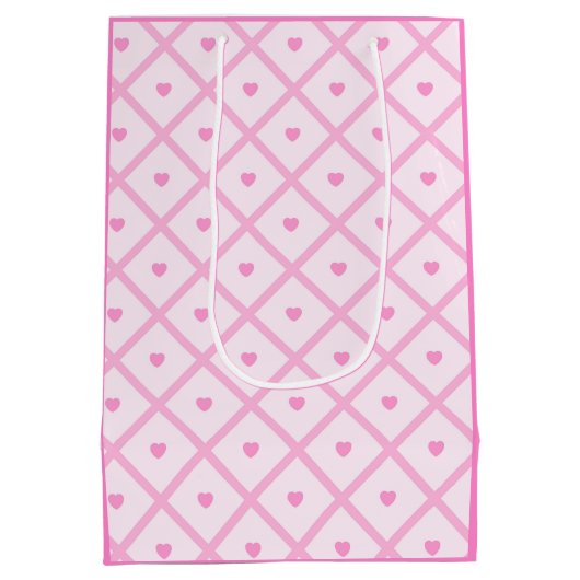 Roze Collectie met moderne spelden Medium Cadeauzakje (Achterkant)