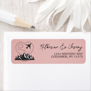 Roze Colorado Passport Etiket