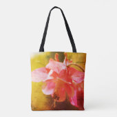 Roze Columbine-bloem kunst close-up    Tote Bag (Achterkant)