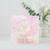 ROZE COLUMBINE BLOEM WATERVERF SPLASH BRIDAL (Staand voorkant)