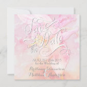 ROZE COLUMBINE BLOEM WATERVERF SPLASH BRIDAL (Voorkant)