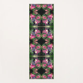 Roze Columbine Flowers Sluit Abstract op Yogamat (Voorkant)