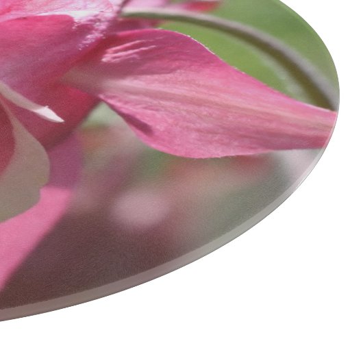 Roze Columbineventiel Snijplank (Hoek)