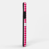 Roze combinatie diamantpatroon van Shirley Taylor Case-Mate iPhone Case (Achterkant/rechts)