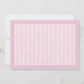 Roze communie uitnodiging (Achterkant)