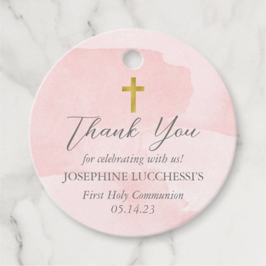 Roze communiqué-Labels, Labels van meisjes, Christ (Voorkant)